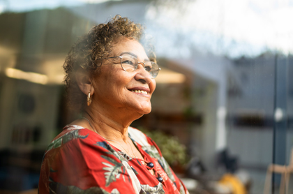 Smiling woman